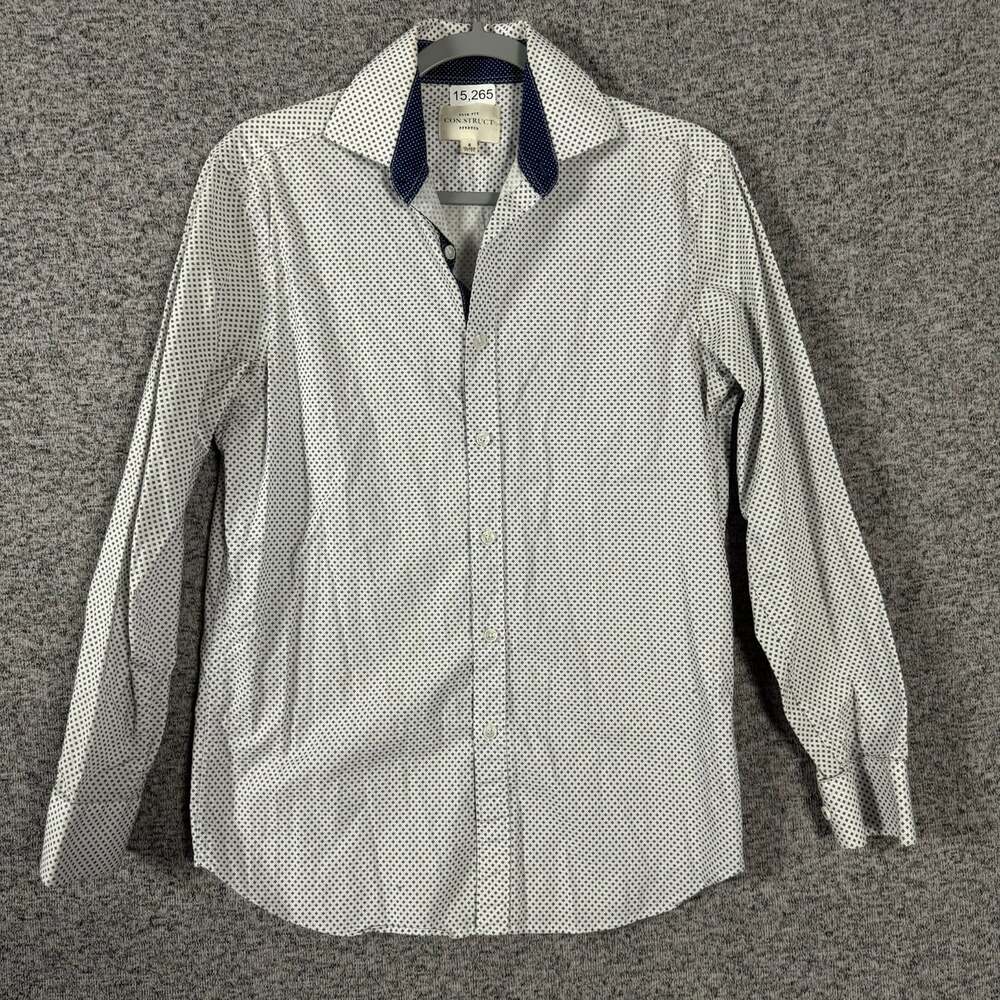 Construct Men's Size Small Slim Fit Stretch Long Sleeve Button Up Shirt